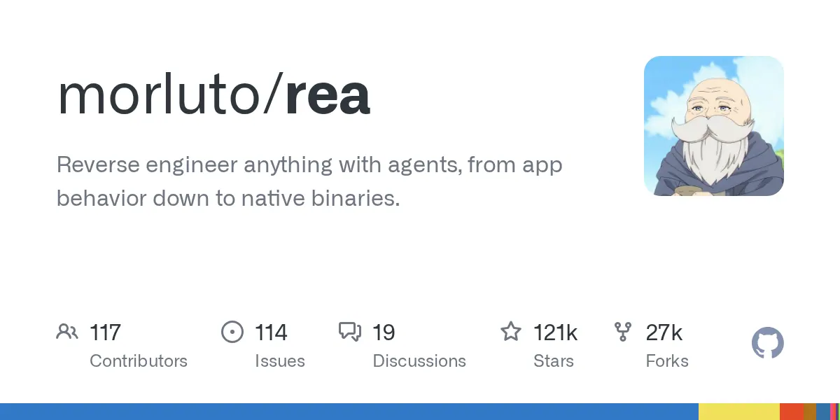 REA 的 GitHub 项目卡片